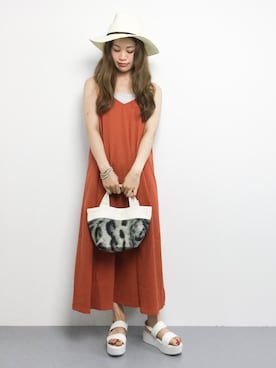 「Myalka（ミャルカ）のアイテム」を使った、isaさん（レディース・155cm）の夏コーディネート