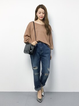 isaさん（レディース・155cm）の秋コーディネート