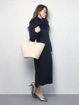 「STYLE DELI（スタイルデリ）のアイテム（ワンピース/ドレス）」を使った、isaさん（レディース・155cm）の秋コーディネート
