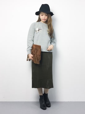 isaさん（レディース・155cm）の秋コーディネート