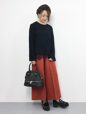 「Raisonne（レゾネ）のアイテム」を使った、isaさん（レディース・155cm）の秋コーディネート