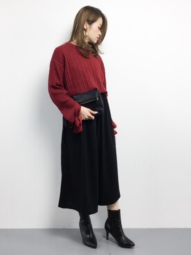 「perche（ペルケ）のアイテム（バッグ）」を使った、isaさん（レディース・155cm）の秋コーディネート