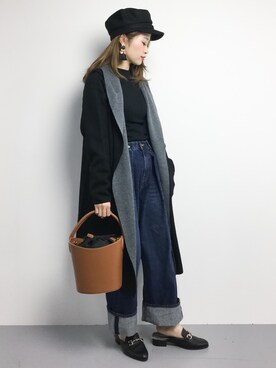 「enchainement mignon（アンシェヌマンミニョン）のアイテム」を使った、isaさん（レディース・155cm）の秋コーディネート