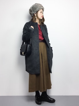 「Mulet（ミューレ）のアイテム」を使った、isaさん（レディース・155cm）の秋コーディネート