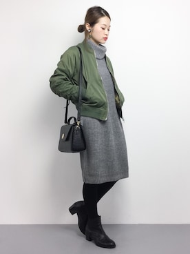 isaさん（レディース・155cm）の秋コーディネート