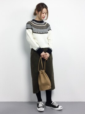 isaさん（レディース・155cm）の秋コーディネート