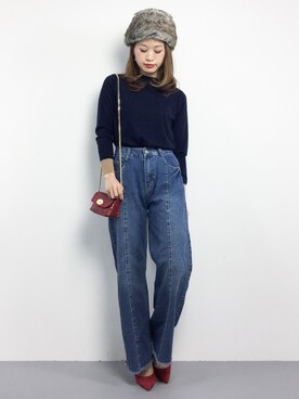 isaさん（レディース・155cm）の秋コーディネート