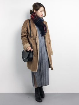 「SESTO（セスト）のアイテム（ジャケット/アウター）」を使った、isaさん（レディース・155cm）の秋コーディネート