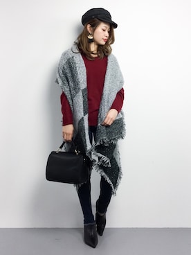 isaさん（レディース・155cm）の冬コーディネート