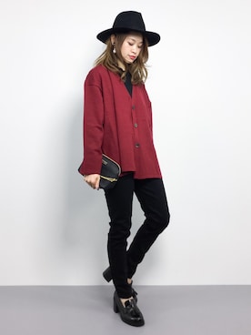 isaさん（レディース・155cm）の冬コーディネート