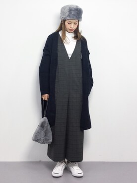 isaさん（レディース・155cm）の冬コーディネート