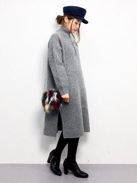 isaさん（レディース・155cm）の冬コーディネート