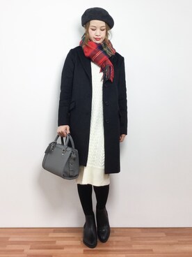 isaさん（レディース・155cm）の冬コーディネート