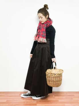 isaさん（レディース・155cm）の冬コーディネート