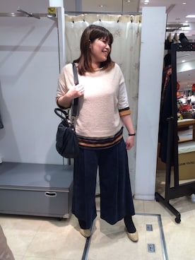 「GRAY MAGIC（グレイマジック）のアイテム」を使った、GMさん（レディース・160cm）の冬コーディネート