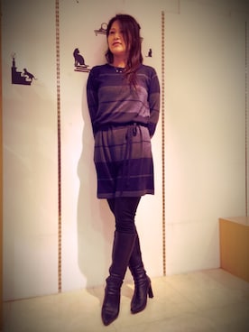 「GRAY MAGIC（グレイマジック）のアイテム」を使った、GMさん（レディース・155cm）の冬コーディネート