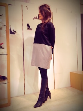 「GRAY MAGIC（グレイマジック）のアイテム」を使った、GMさん（レディース・155cm）の冬コーディネート