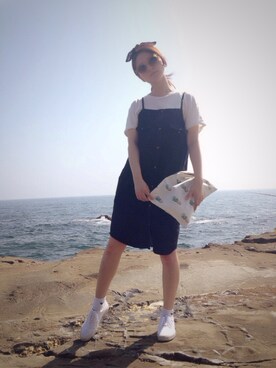 海下真夕さん（レディース・160cm）の夏コーディネート