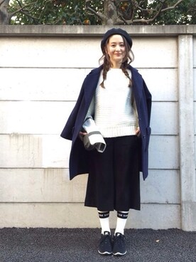 海下真夕さん(レディース・160cm)の冬コーディネート
