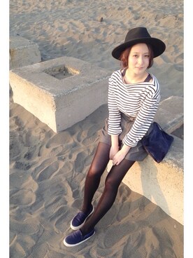 海下真夕さん（レディース・160cm）の春コーディネート