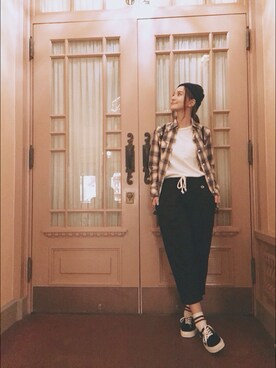 海下真夕さん(レディース・160cm)の秋コーディネート