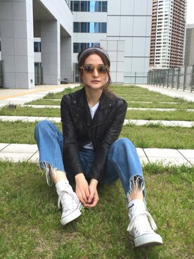 海下真夕さん（レディース・160cm）の春コーディネート