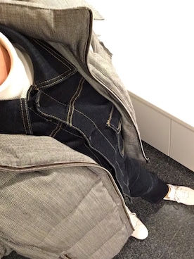 「PLST（プラステ）のアイテム（デニムジャケット）」を使った、ryoさん（メンズ・170cm）の秋コーディネート