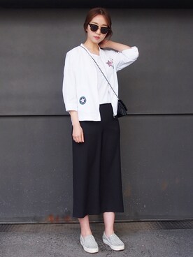 「와이드팬츠」｜TOPGIRLさん（レディース・165cm）の春コーディネート