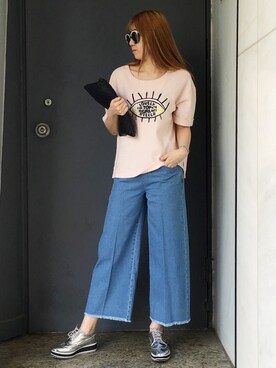「와이드팬츠」｜TOPGIRLさん（レディース・165cm）の春コーディネート