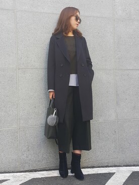 「pants」｜「アイテム（ピーコート）」を使った、TOPGIRLさん（レディース・169cm）の秋コーディネート