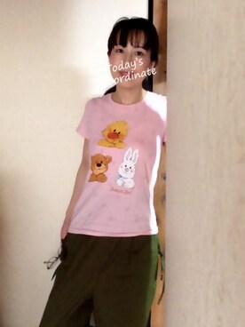 「chico_（チコ）のアイテム（パンツ）」を使った、MOMOさん（レディース・155cm）の夏コーディネート