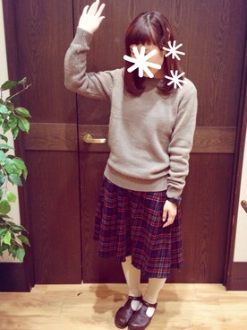 「URBAN RESEARCH（アーバンリサーチ）のアイテム（バレッタ/ヘアクリップ）」を使った、むつ子さん（レディース・160cm）の冬コーディネート