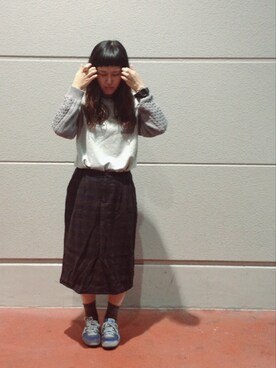 むつ子さん（レディース・160cm）の秋コーディネート