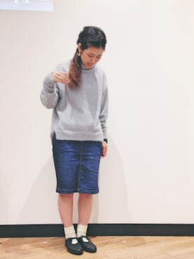 「もけもけ」｜「アイテム（ソックス/靴下）」を使った、むつ子さん（レディース・160cm）の秋コーディネート