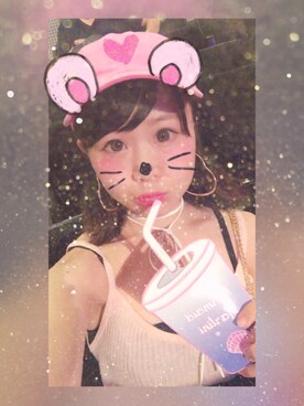 「POLO RALPH LAUREN（ポロ ラルフ ローレン）のアイテム（キャップ、ピンク系）」を使った、K◌⑅⃝*॰ॱさん（レディース・153cm）の夏コーディネート