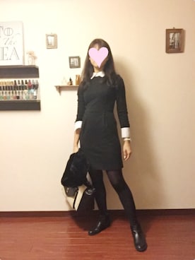 「UNIVERSAL LANGUAGE（ユニバーサルランゲージ）のアイテム」を使った、satomiさん（レディース・166cm）の冬コーディネート