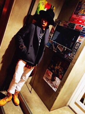 「アイテム（ピーコート）」を使った、kenchanさん（メンズ・179cm・10代）の秋コーディネート