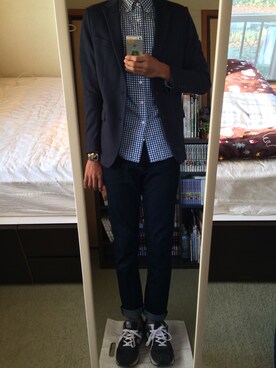 かとさんさん（メンズ・179cm）の秋コーディネート