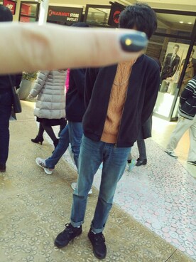 かとさんさん（メンズ・179cm）の冬コーディネート