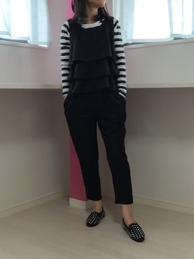 「A part by（アパートバイ）のアイテム（オールインワン・サロペット）」を使った、HER-miさん（レディース・158cm）の春コーディネート