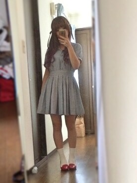 「LOOK（ルック）のアイテム」を使った、えぬさん（レディース・148cm）の春コーディネート