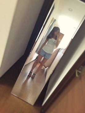「LOOK（ルック）のアイテム」を使った、えぬさん（レディース・148cm）の夏コーディネート