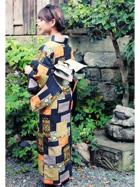 「LOOK（ルック）のアイテム」を使った、えぬさん（レディース・148cm）の秋コーディネート