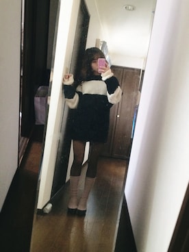 「LOOK（ルック）のアイテム」を使った、えぬさん（レディース・148cm）の秋コーディネート