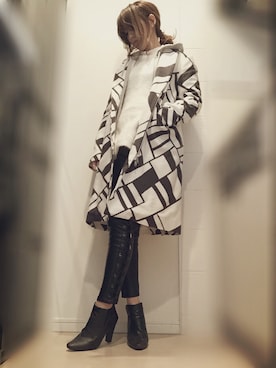 「アイテム（ブーティ）」を使った、Rinさん（レディース・159cm・30代）の春コーディネート