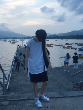 「ANAP MEN（アナップメン）のアイテム」を使った、yeungmyさん（レディース・165cm）の春コーディネート