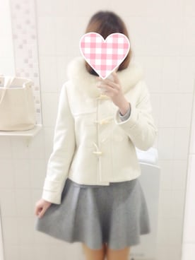 「Rirandture（リランドチュール）のアイテム（ダッフルコート）」を使った、yuzukaさん（レディース・166cm）の秋コーディネート