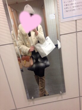 「Rirandture（リランドチュール）のアイテム（ダッフルコート）」を使った、yuzukaさん（レディース・166cm）の春コーディネート