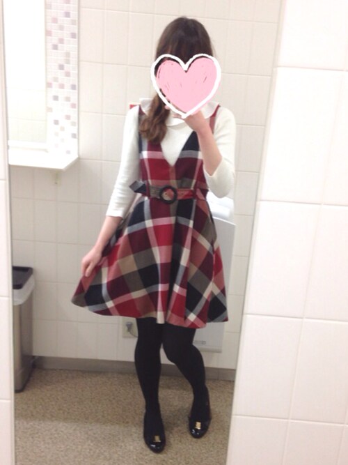yuzuka｜BLUE LABEL CRESTBRIDGEのジャンパースカートを使ったコーディネート - WEAR