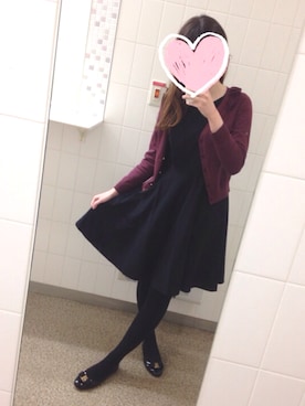 「JILL by JILL STUART（ジルバイジルスチュアート）のアイテム（カーディガン/ボレロ）」を使った、yuzukaさん（レディース・166cm）の秋コーディネート